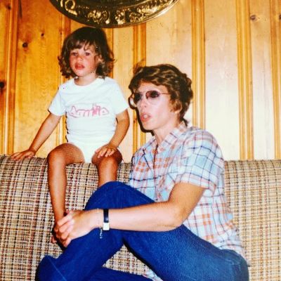 Photo of Katherine Moennig along with her father,  Mary Zahn.